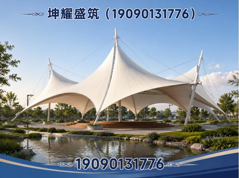 新疆膜结构施工展示图